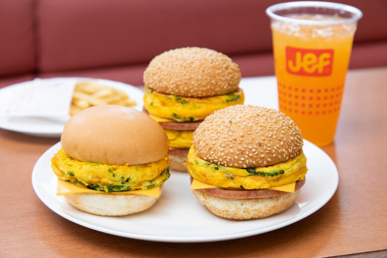 Jef(ジェフ)|「ゴーヤーバーガー」と「ぬーやるバーガー」