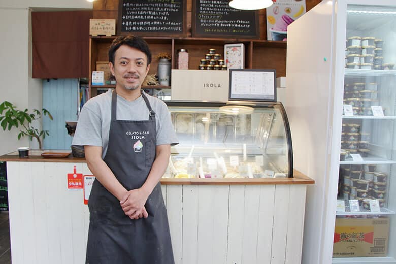 島ジェラート&カフェISOLA|オーナーの上地さん