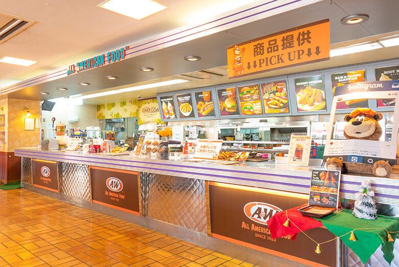 A&W注文カウンター