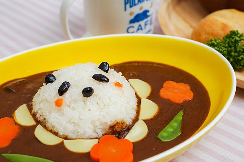 しろくまカフェ|パンダを模したカレーライス