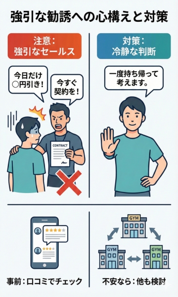 パーソナルジムの強引な勧誘