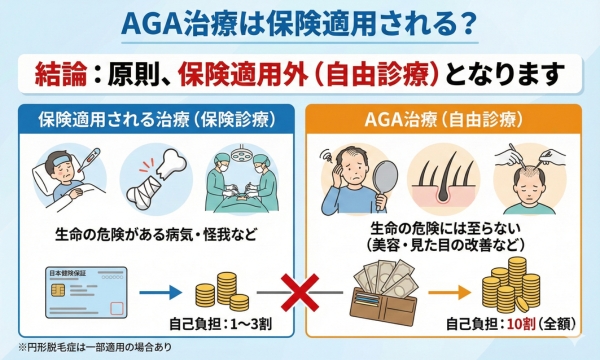 AGA治療は保険適用される?
