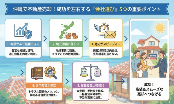 沖縄で不動産売却をする際の不動産会社の選び方