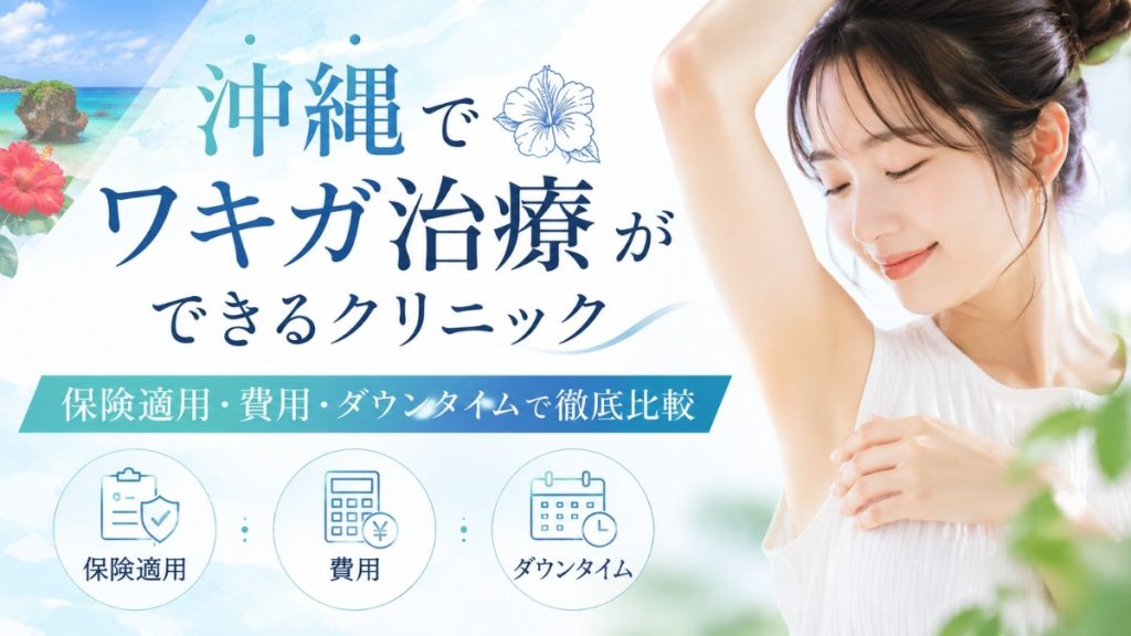 沖縄でワキガ治療ができるクリニック13選！保険適用・費用・ダウンタイムで徹底比較